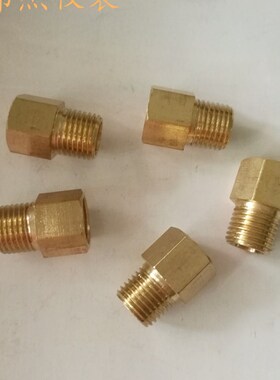 铜内外牙M12-1.252分公制补心转接头直通减压器接头内外丝氩气