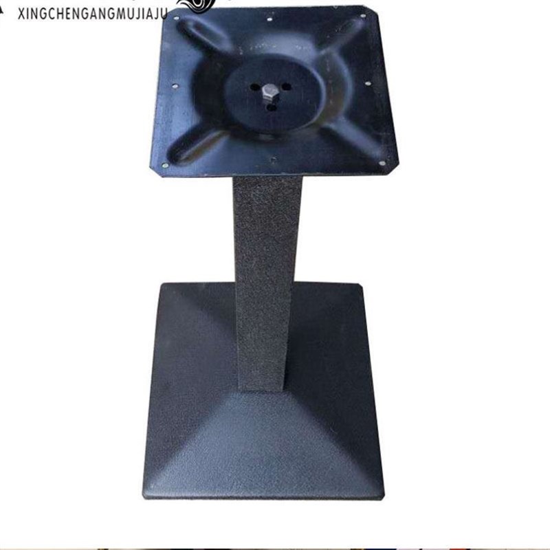 不锈钢快餐桌子脚桌子腿餐厅支撑脚铁H艺架子金属底座圆桌吧台桌