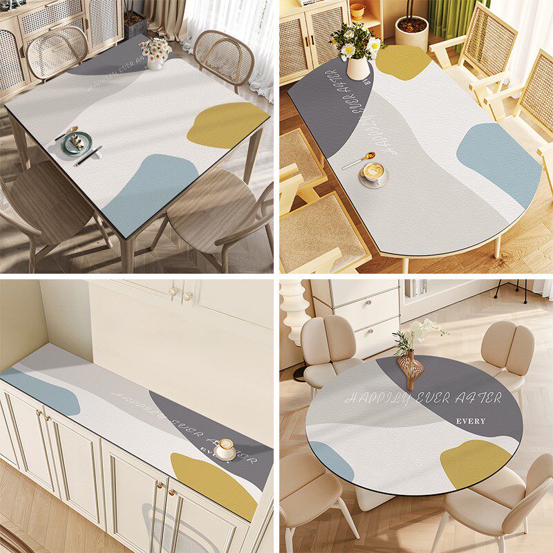 长方形茶几电视柜组合桌布防滑桌垫轻奢高K级感免洗防油防水可裁