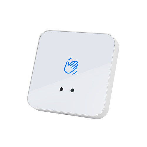 室外防水红外感应开关长条型门铃明装86门禁面板非触摸式出门按钮