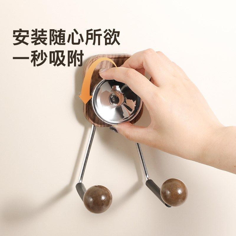 中古风吸盘吹风机支架浴室禾木置物架卫生间免打孔壁挂电吹风收纳,家庭/个人清洁工具,吹风机置物架,淘宝优惠券,粉丝福利购,淘宝优惠卷