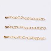 日本进口贵和kiwa延长链手链吊坠链尾链手工DIY基础配件水滴挂坠