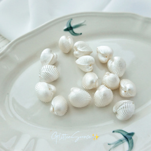 夏日海洋风天然贝壳珠直孔百搭海洋元素DIY手工饰品串珠配件材料