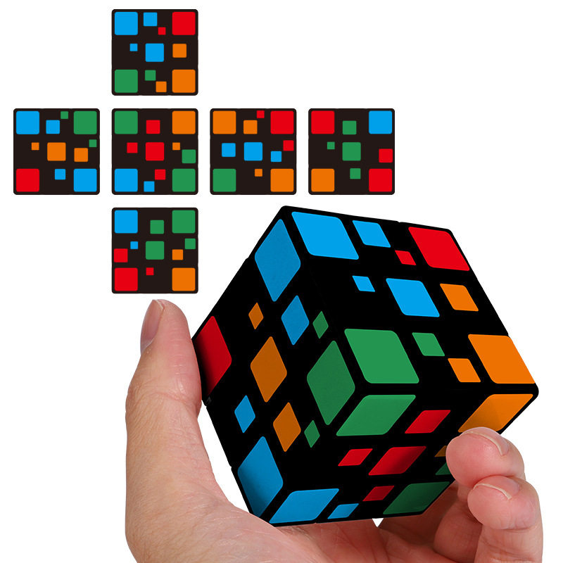 X-Cube多重立方体三阶魔方图案彩色UV印刷个性3阶魔方 魔方