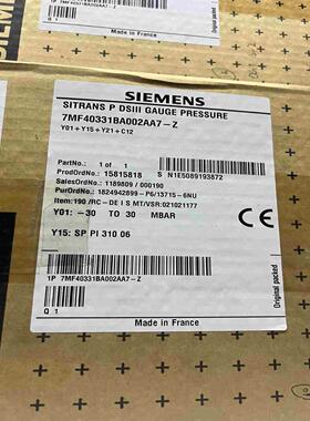 7MF40331BA002AA7-Z压力变送器7MF4议价