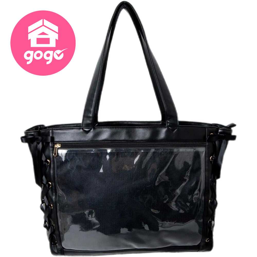 【保税直发】WEGO 丝带痛 S码 皮黑 WG21SP01-G0001 手提包 肩包