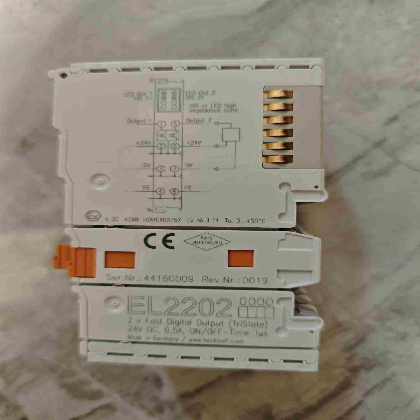 倍福拆机模块EL2202可开票成色漂亮标价是单价不含票可