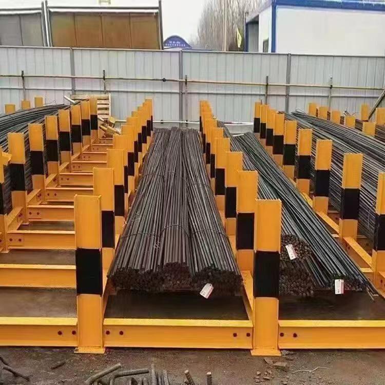 建筑工地钢筋堆放架标准化工字钢材料堆放平台定制工字钢摆放支架