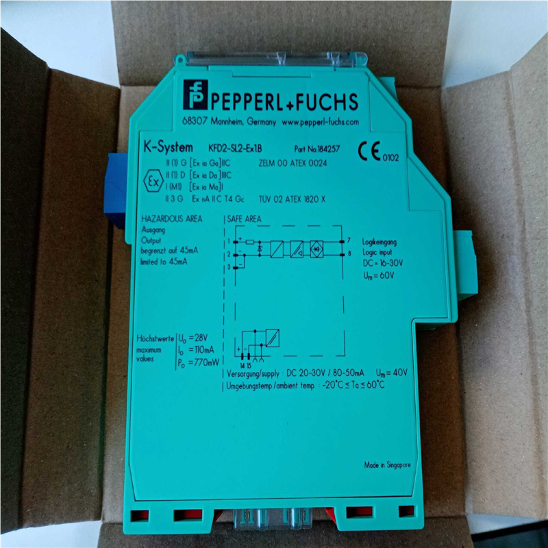 德国P+F倍加福安全栅KFD2-SL2-EX1.B，订货号1~议价