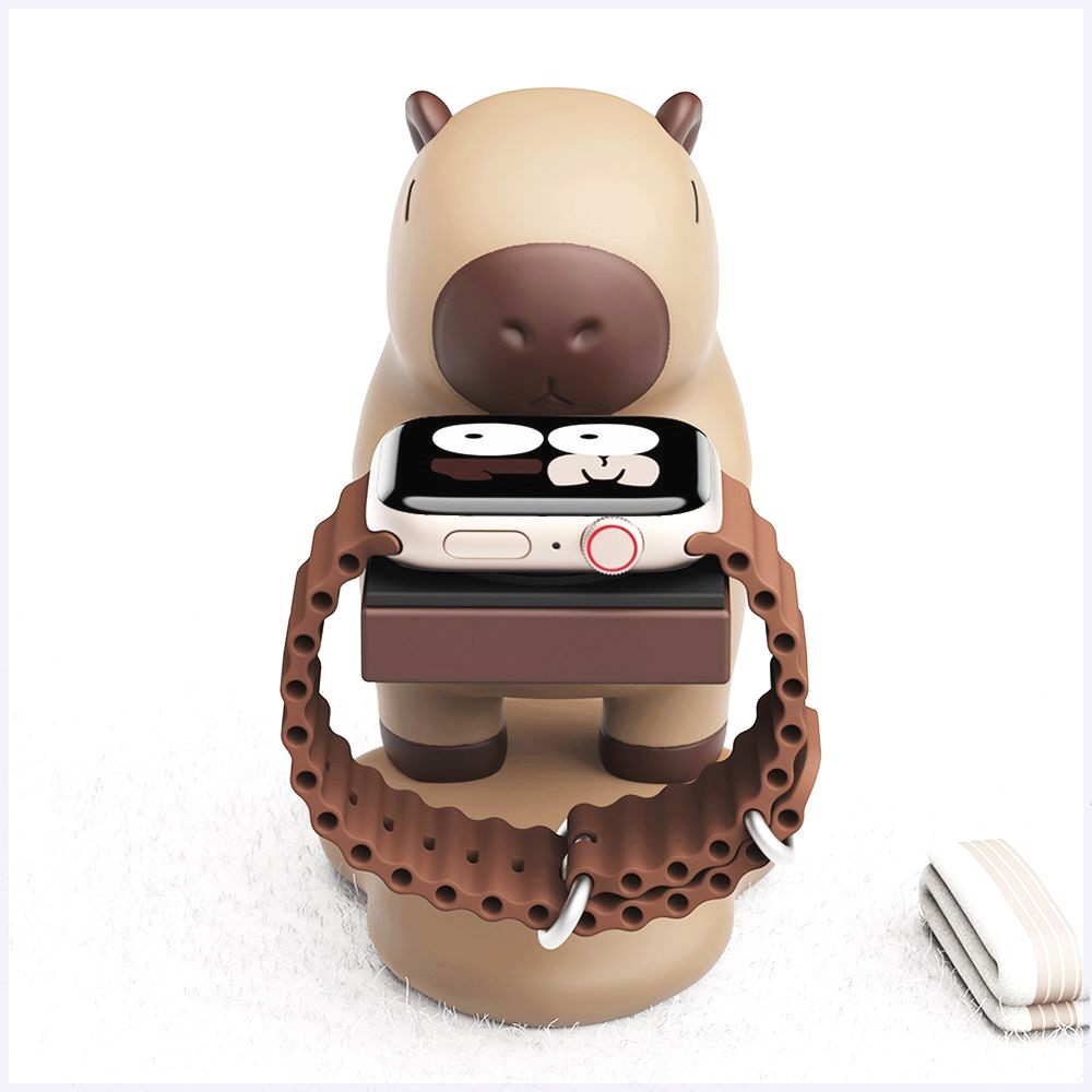 适用华为手表充电支架卡皮巴拉iwatch座GT5苹果三星小米OP