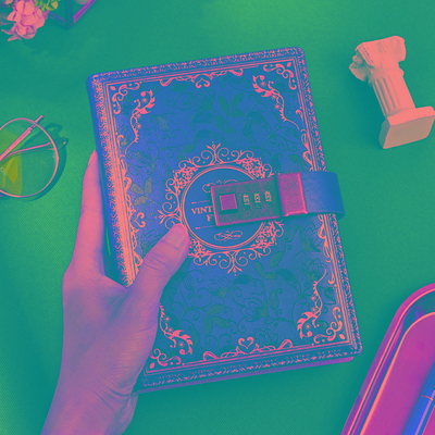 复古风密码本带锁日记本简约文艺精致男女孩密码锁笔记本子2025年