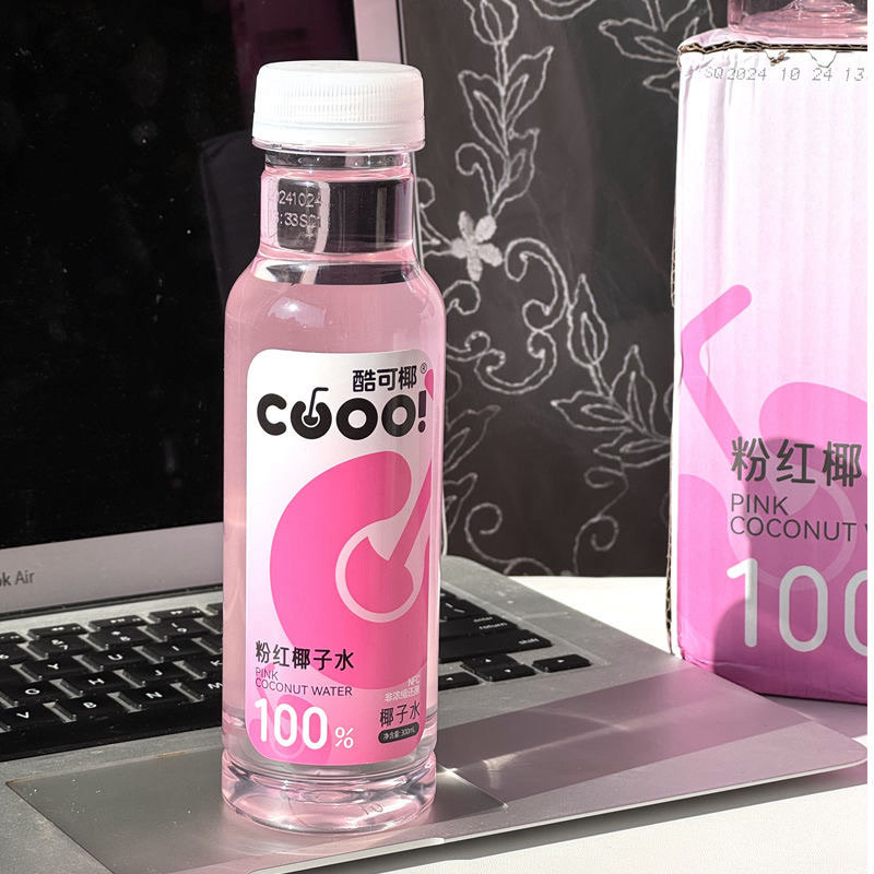 酷可椰 粉红椰子水300ml nfc果汁100%纯天然椰子水瓶装饮料椰子汁