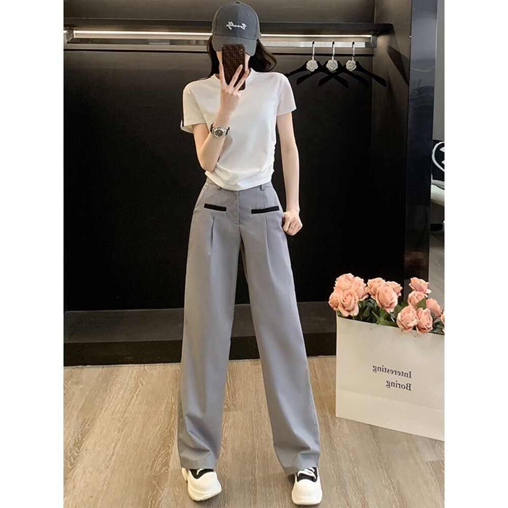 欧洲站时尚休闲运动套装女夏季薄款2025年新款小个子减龄两件套潮