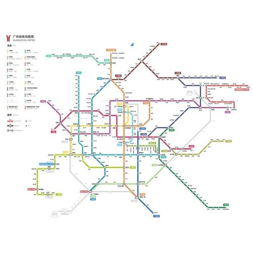 2022新版广州地铁换乘线路图 深圳地铁路线交通出行大挂图海报画