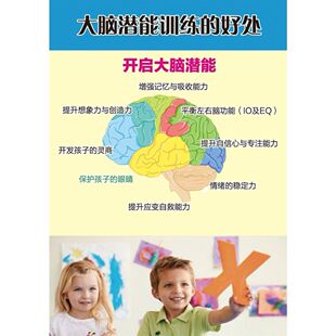 大脑潜能训练的好处海报展板金钥匙潜能开发开始报名啦墙贴墙纸