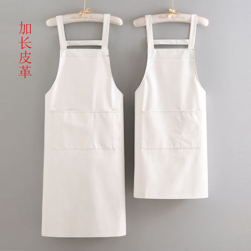 pu简约手工防水防油免洗围裙