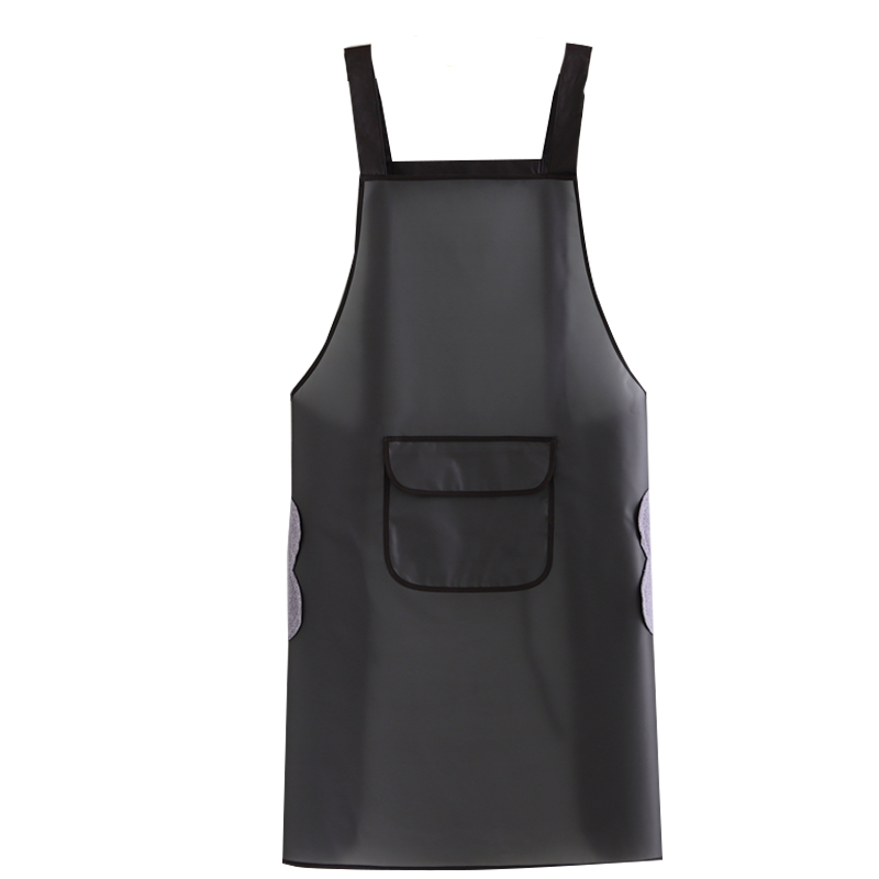 加长TPU防水围裙焗油染发男女工作服家用水产餐饮专用免洗工作服