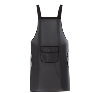 加长TPU防水围裙焗油染发男女工作服家用水产餐饮专用免洗工作服