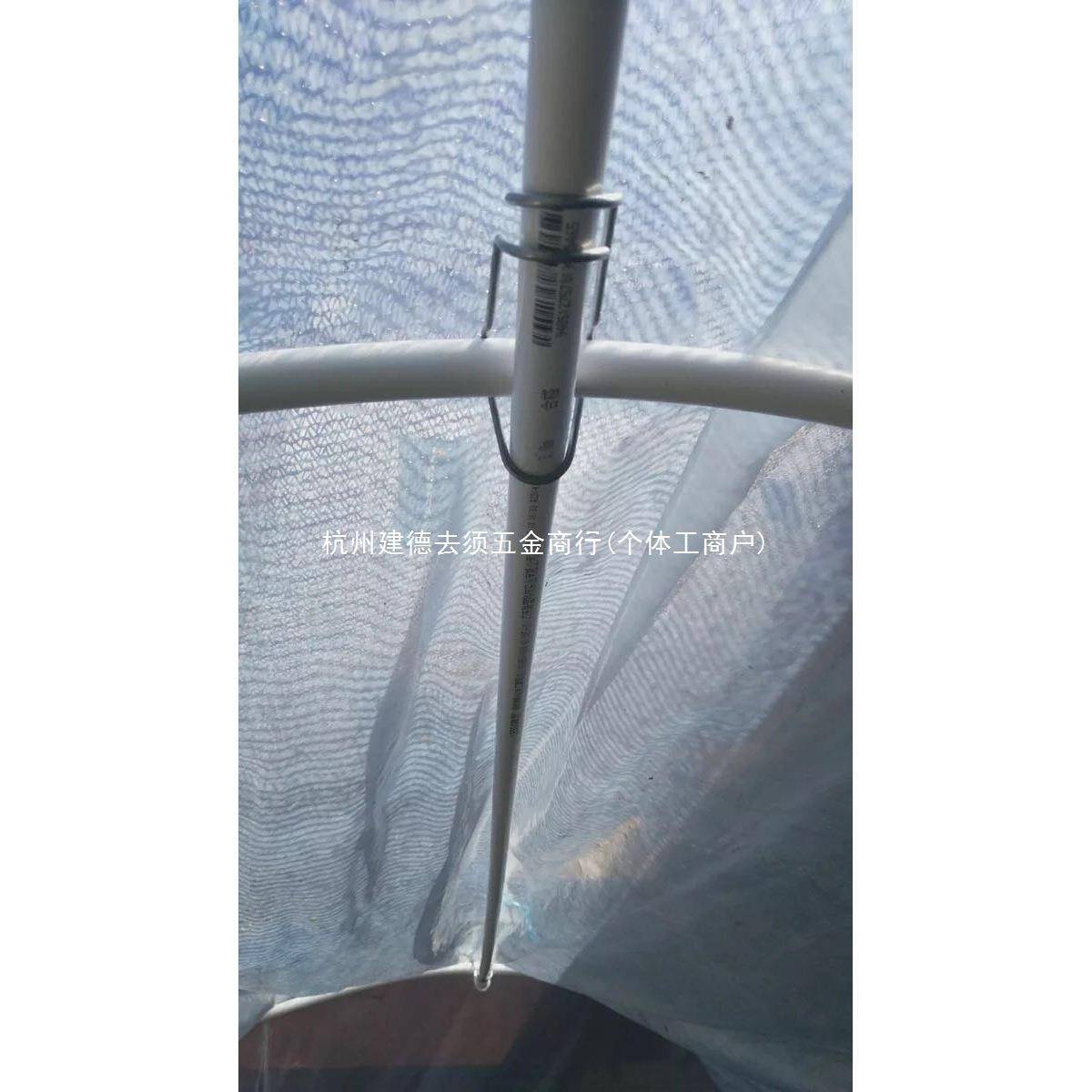 园艺温室大棚配件压顶簧卡簧钢丝夹棚顶弹簧大棚卡子椭圆钢管卡扣