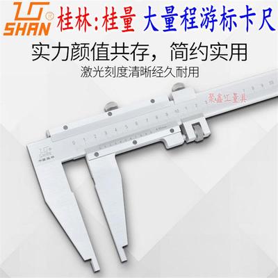 桂林桂量大量程游标卡尺0-300-500-600-1000mm1.5米2米高精度油标