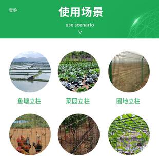 镀锌钢管立柱围栏立柱杆养殖菜园圆管方管葡萄架地桩承重铁管插杆