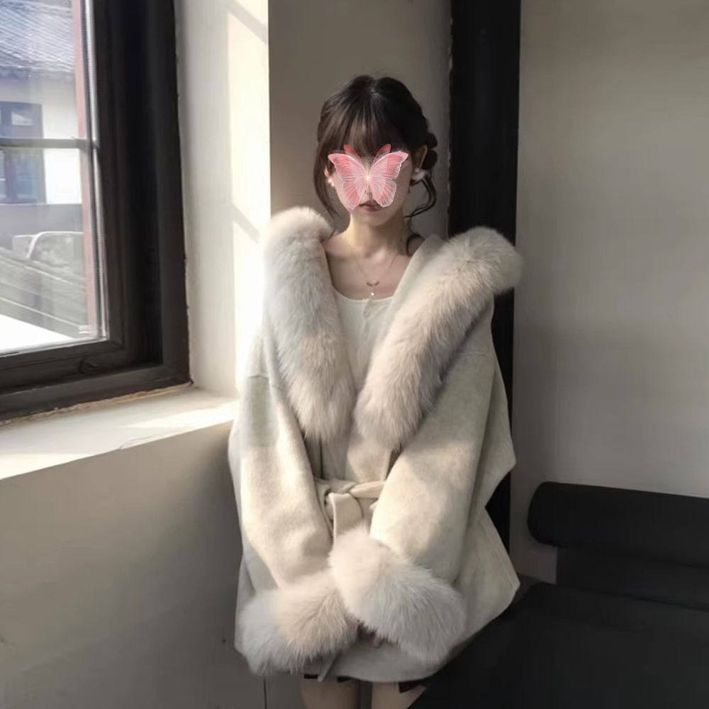 气质千金感仿狐狸毛领毛