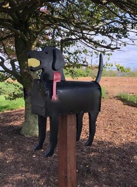 Metal Outdoor Animal Mailbox Ornaments Weatherproof Farm Ani
