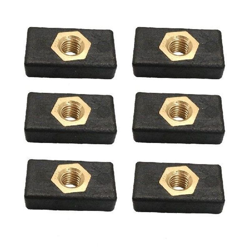 2/6/8Pcs Kayak Side Mount Slide Track Rail Silders Fishing