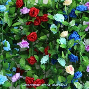 SIlk 230 VIne IVy RoSeS FloweRS ARtIFIcIAl 250cm lot 1pcS