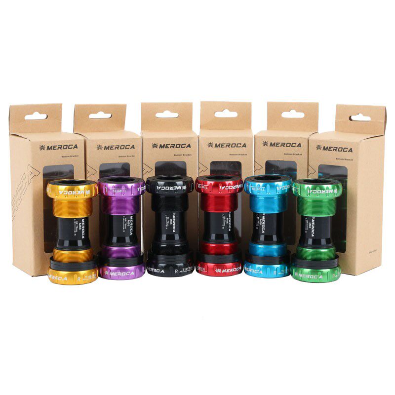 山地自行车一体中空牙盘陶瓷金属培林轴承BB旋入中轴68-73螺纹式