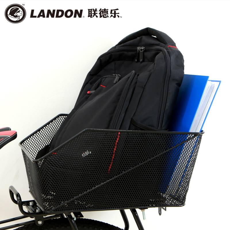 自行车篮子登山车车筐车篮自行车後筐篮子单车装备自行车大号配件