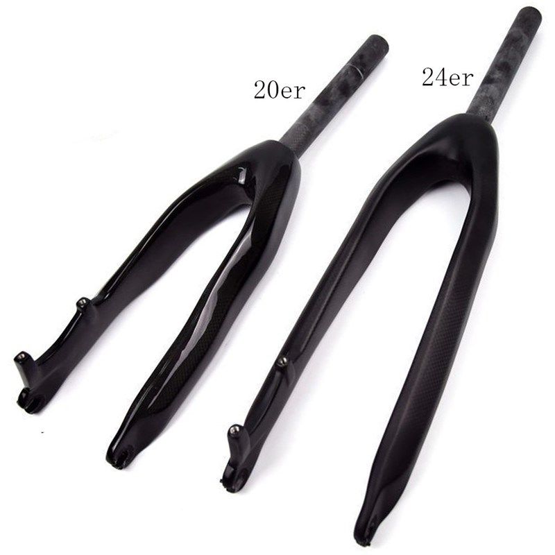 全碳纤维山地小轮折叠自行车攀爬车3K前叉碟煞版直管20寸24寸骑行