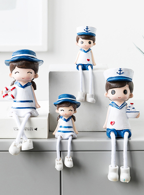 摆件装饰品创意客厅饰品结婚礼物送女友男生情人节男朋友吊脚娃娃