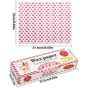 100Pcs/Box Waterproof Wax Paper Food Grade Grease Paper