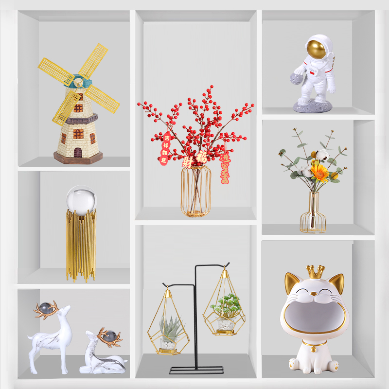 现代客厅电视酒柜装饰品家居玄关招财摆件办公室轻奢乔迁新居礼品