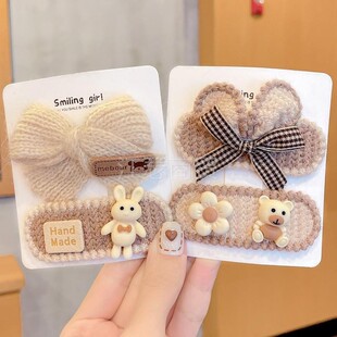 星黛露儿童发夹头饰浏海小孩新款网红女童发夹宝宝後脑勺碎发夹子