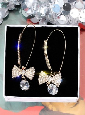 2021 Fashion Exaggeration Pendant Bow Earring Woman