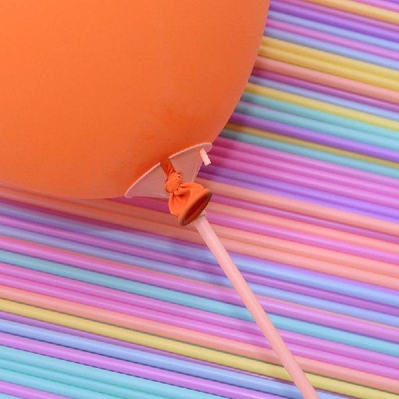 30cm Multicolor Latex Balloon Stick White Balloons Holder