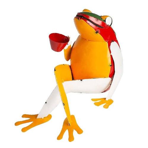 Outdoor Home Decor Iron Art Cute Animal Yard Sculpture Gift