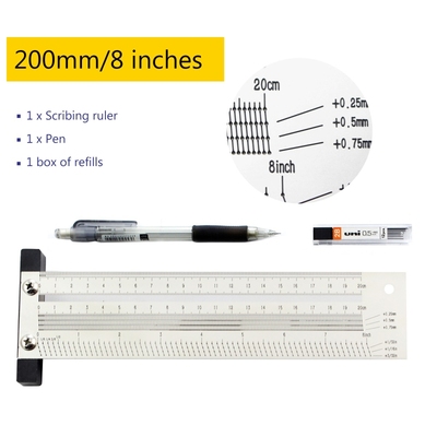 High-precision T Square Hole Scale Ruler Stainless