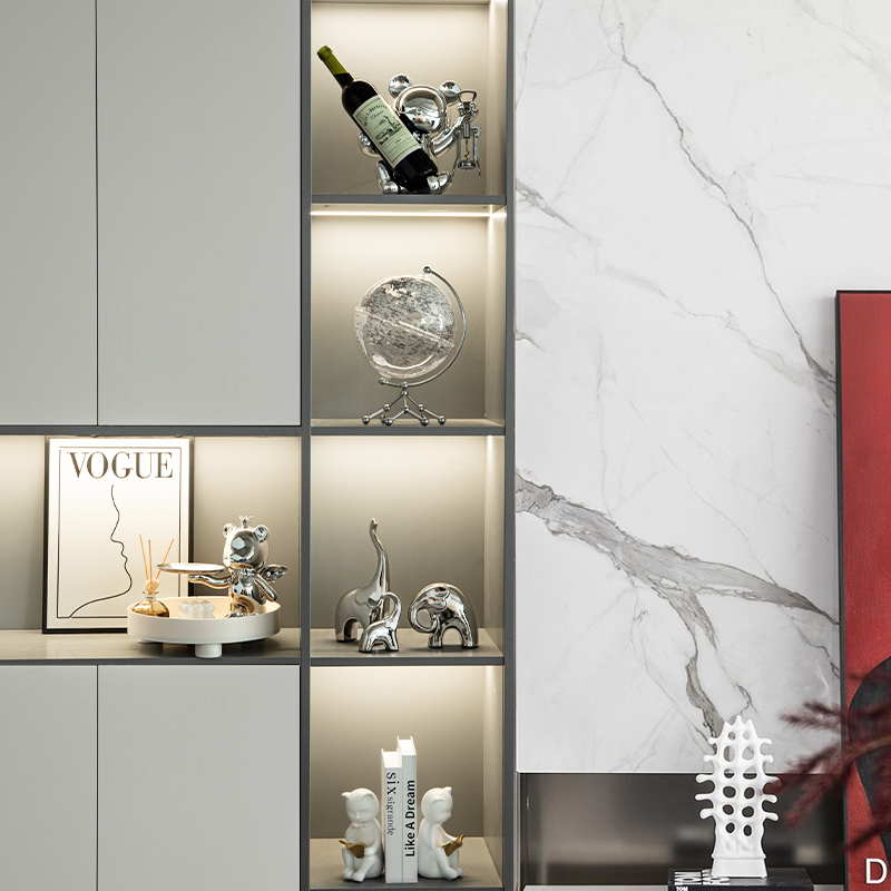 现代轻奢高档客厅玄关钥匙收纳装饰品摆件家居入户进门口隔断鞋柜