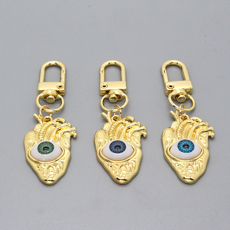 1Pcs Heart Evil Eye Couple Keychain For Friend Lovers