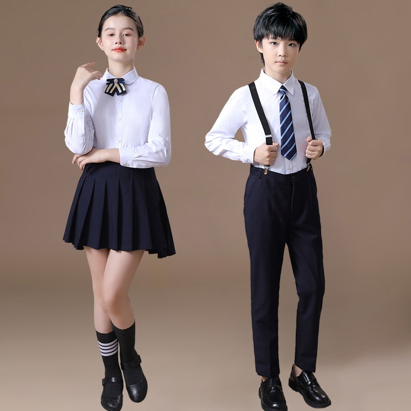 幼儿园园服中小学生合唱团朗诵六一演出服英伦风班服校服套装