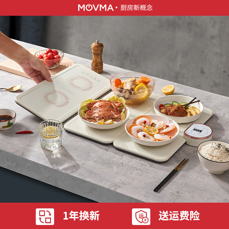 MOVMA鸣米拼接式暖菜板热菜板多功能家用桌面加热神器饭菜保温板