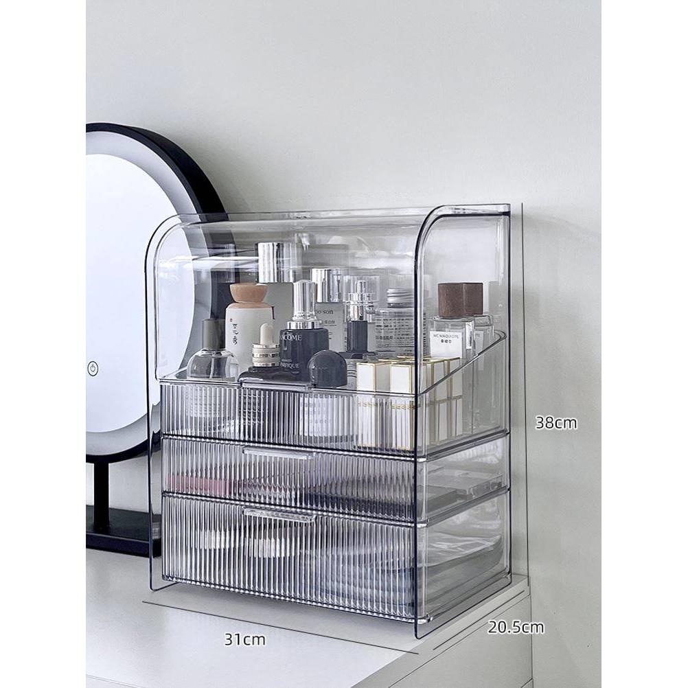 Makeup Organizer Cosmetic Storage Box Drawer Type Desktop Fi