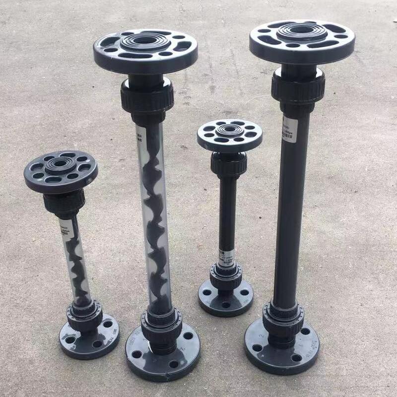 法兰式管道混合器 UPVC材质透明和灰色 静态管道混合器 法兰连接