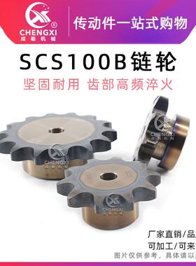 SCS高精度单排链轮S100 20A 100B13齿 100B14齿 100B15齿100B16齿