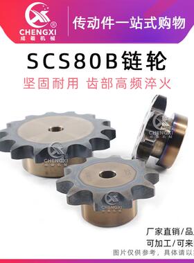 SCS高精度单排链轮S80 16A 80B17齿 80B18齿 80B19齿 80B20齿
