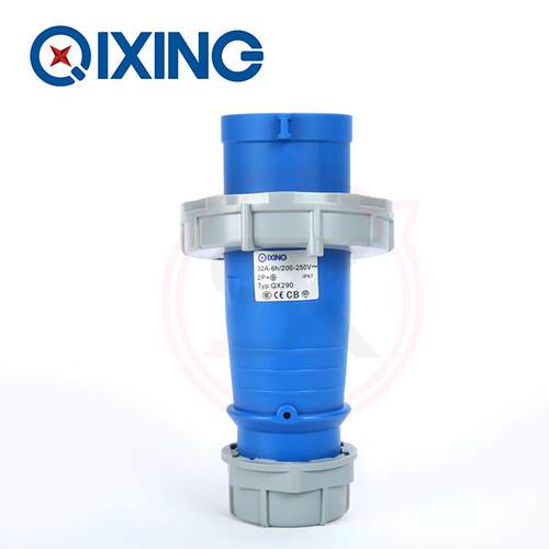现货TYP:QX290工业防水插头 IP67防水公插头2P+E 220V启星科技