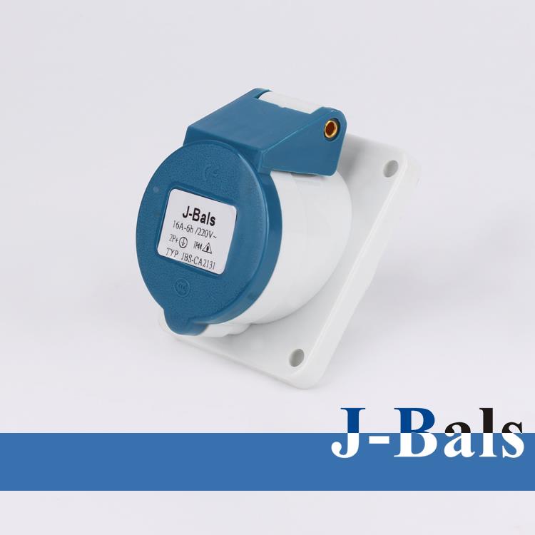 正品32A电源箱插座J-BALS金霸士工业插座 3孔暗装斜插座 CA2231N